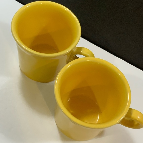 Fiesta Mug Coffee Tea Sunflower Tom and Jerry Set Lot 2 Homer Laughlin Vintage - Picture 2 of 5